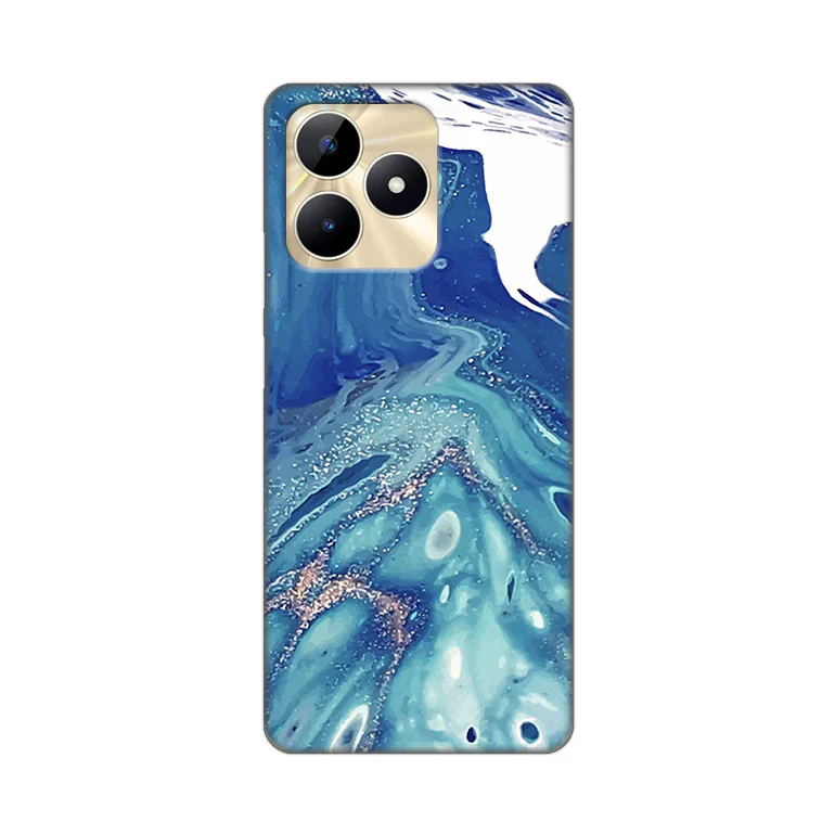 Torbica Silikonska Print za Realme C53 Blue Marble
