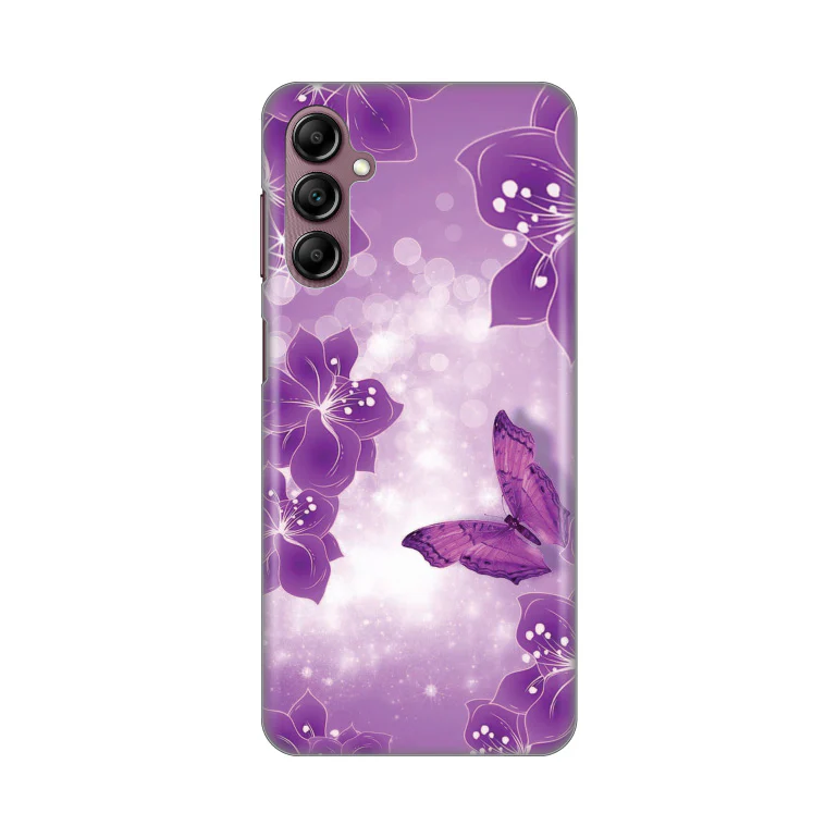 Torbica Silikonska Print za Samsung A146B Galaxy A14 4/5G Butterfly And Flowers