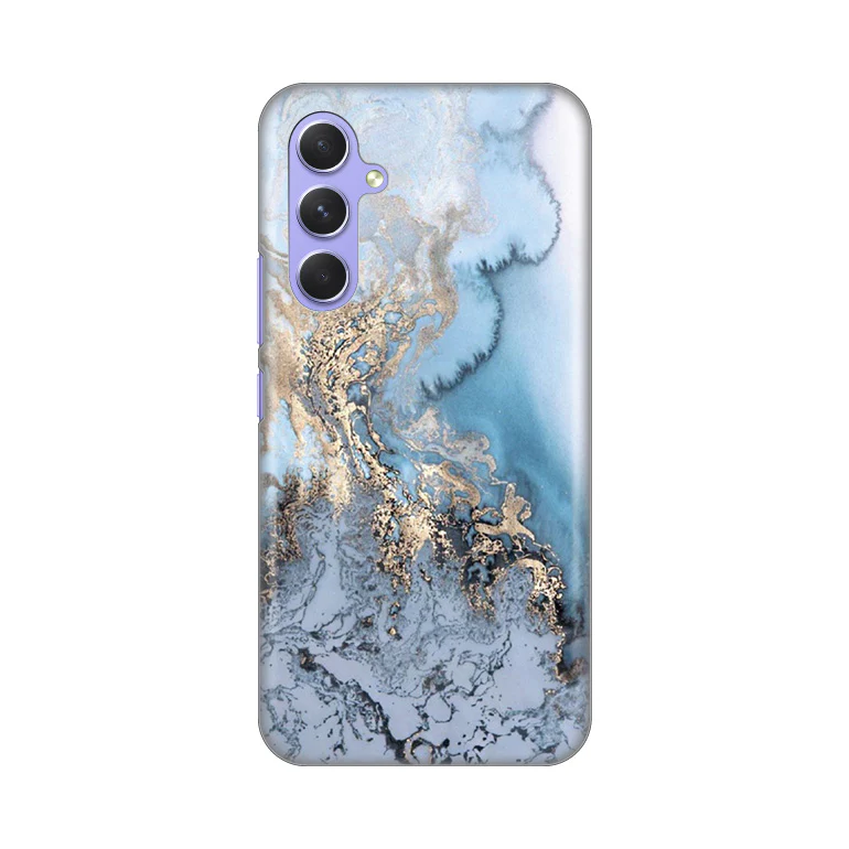 Torbica Silikonska Print za Samsung A546B Galaxy A54 5G Blue Gold Marble