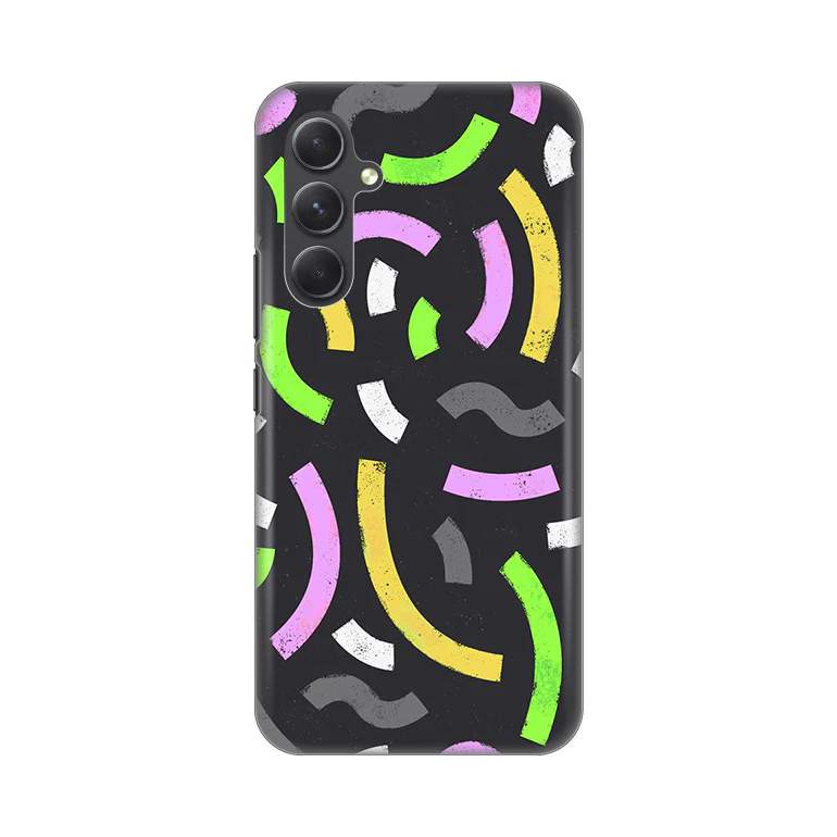 Torbica Silikonska Print za Samsung A546B Galaxy A54 5G Happy Lines gray