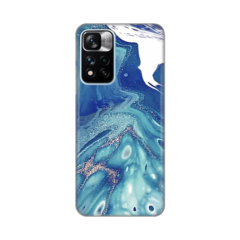 Torbica Silikonska Print za Xiaomi Redmi Note 11 Pro Plus/Poco X4 NFC Blue Marble
