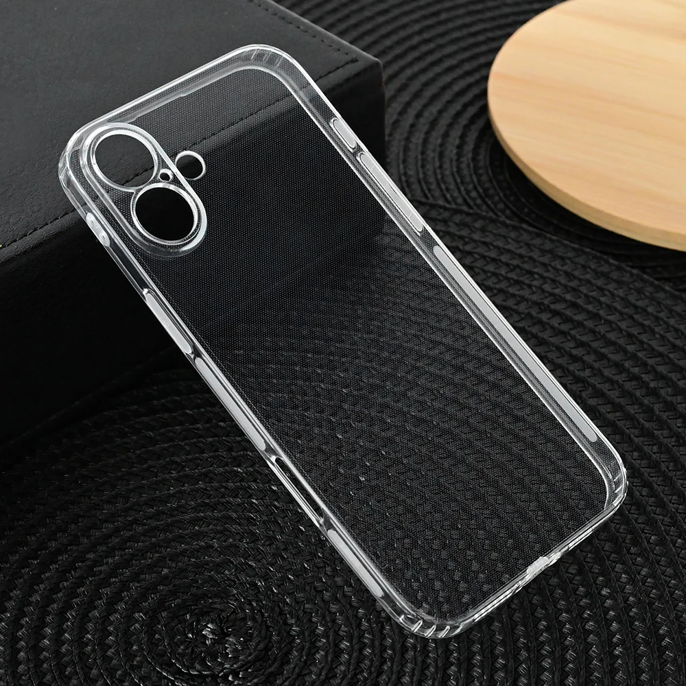 Torbica silikonska Ultra Thin with pluggy za iPhone 16 Plus 6.7