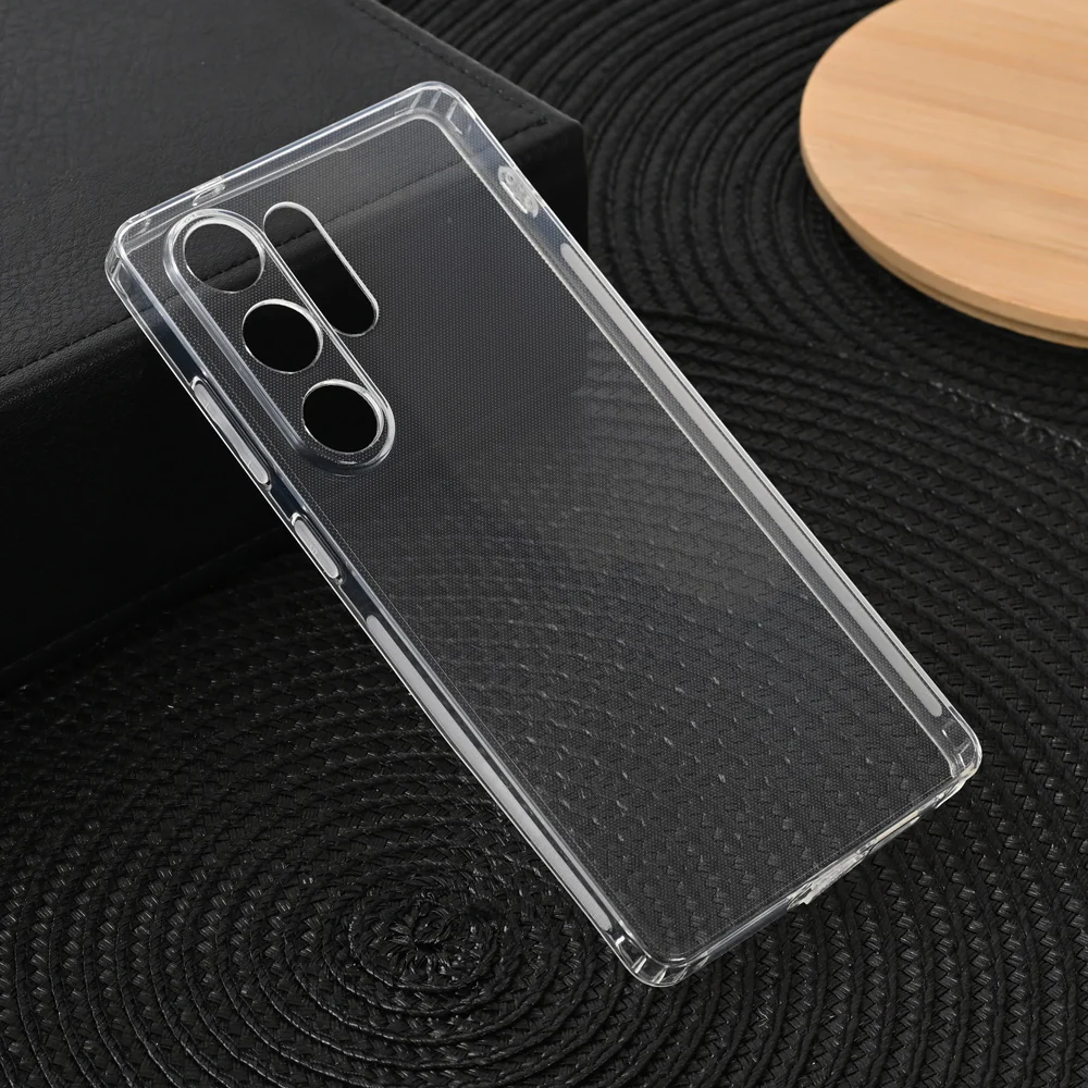 Torbica silikonska Ultra Thin with pluggy za Samsung S938B Galaxy S25 Ultra transparent