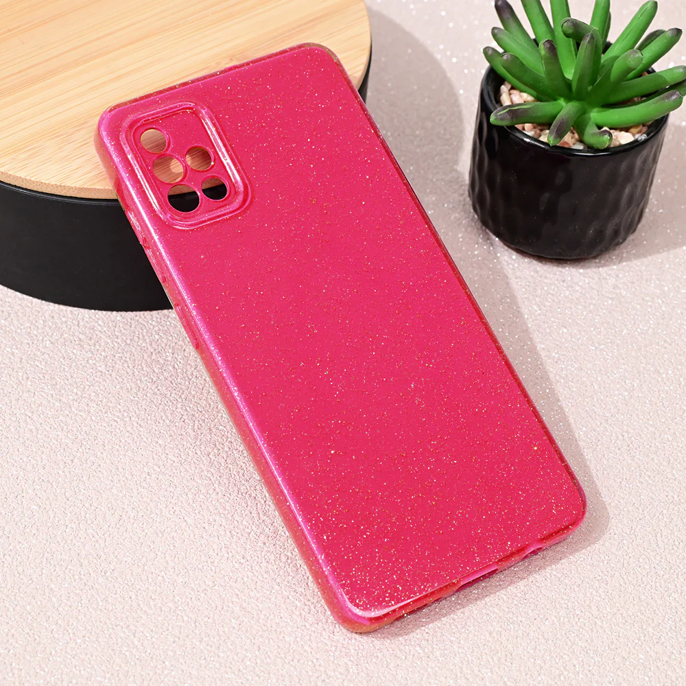 Torbica Sparkle Dust za Samsung A715F Galaxy A71 tamno pink