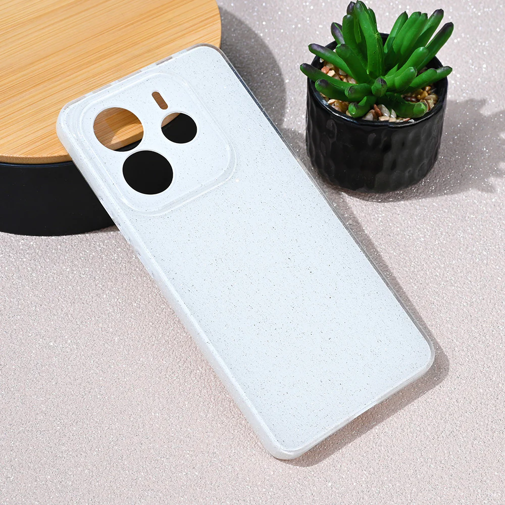 Torbica Sparkle Dust za Xiaomi Redmi Note 14 5G bela