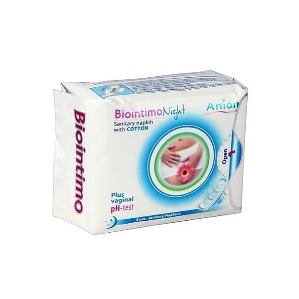 Biointimo Anion  noćni ulošci za ciklus 8kom