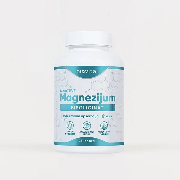 Biovital BioActive Magnezijzm Bisglicinat 200mg 70 kapsula