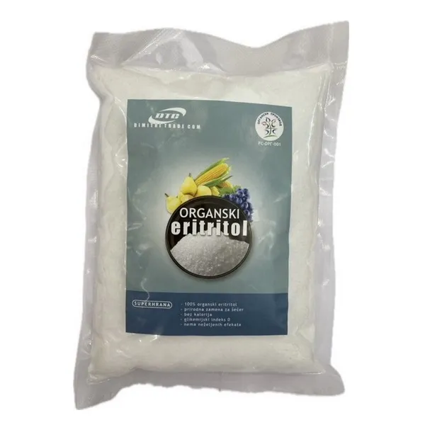 Eritritol organski 1000g DTC