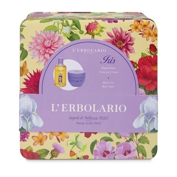 L'erbolario Iris Set u kutiji Krema za telo, 300 ml i Gel za tuširanje, 250 ml