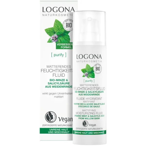 Logona fluid za hidrataciju i matiranje  masne kože 30ml