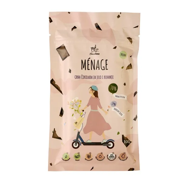 MENAGE Crna čokolada  100g Chocollama