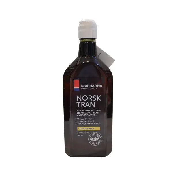 Norveško omega-3 ulje bakalara 375ml Biopharma