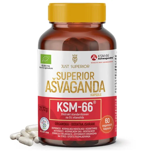 Organska Ašvaganda KSM 66 Just Superior