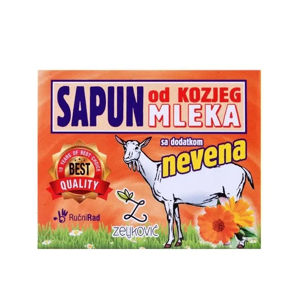 Sapun od kozjeg mleka sa dodatkom nevena 70g Zeljković