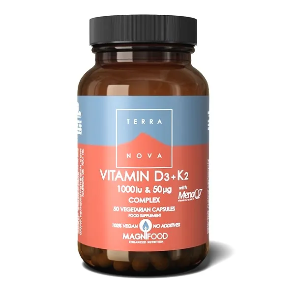Terranova Vitamin D3 1000 IU + K2 50mcg 50 kapsula