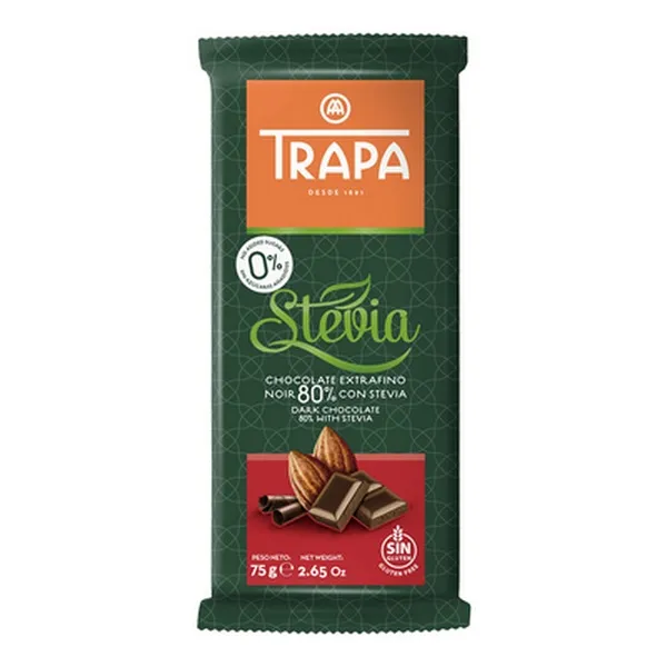 Trapa tamna čokolada 80% kakao sa zaslađivačem 75g