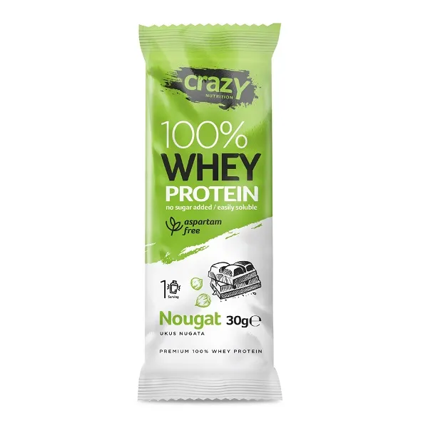 Whey protein Lešnik 30g Crazy Nutrition