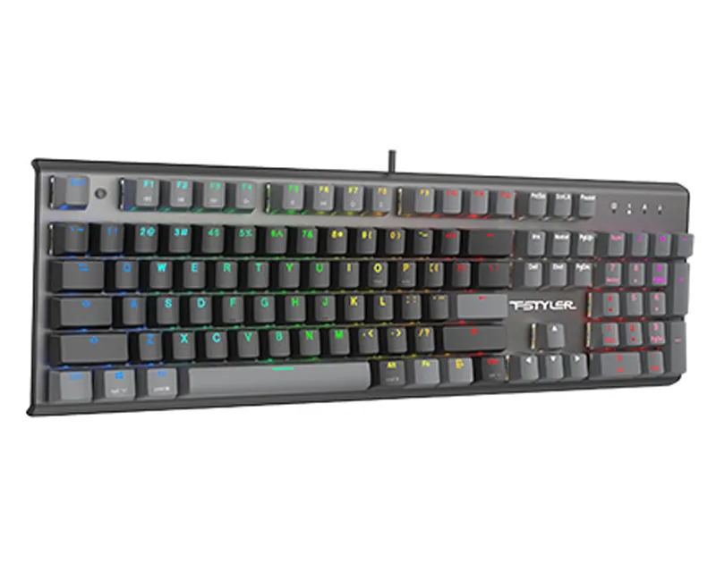 A4 TECH FS100 FSTYLER USB NEON BACKLIT US CRNA TASTATURA