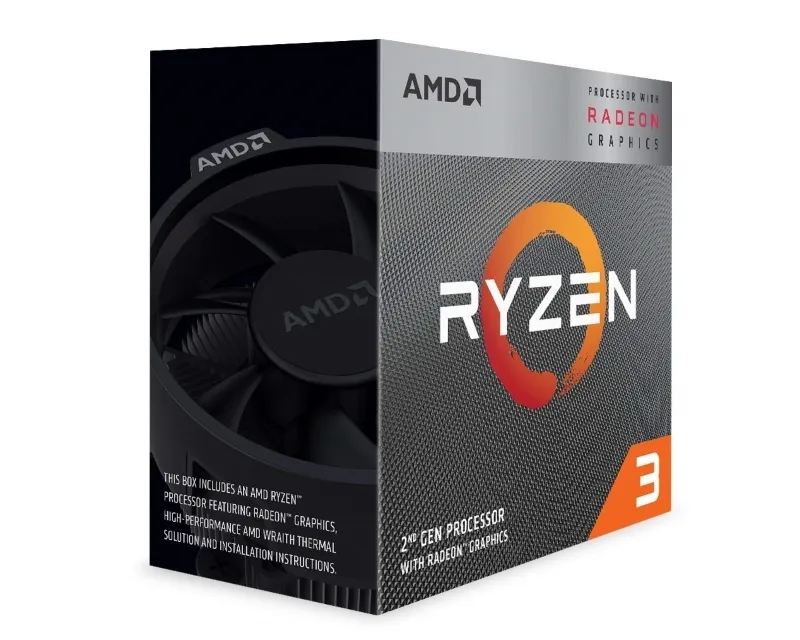 AMD RYZEN 3 3200G 4 CORES 3.6GHZ (4.0GHZ) BOX (YD3200C5FHBOX) PROCESOR