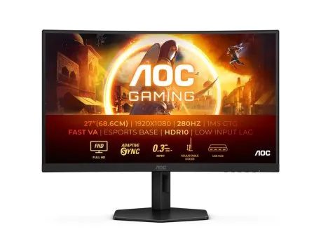 AOC 27 INČA C27G4ZXU FHD 1920X1080 FAST VA 280 HZ ZAKRIVLJENI GAMING MONITOR