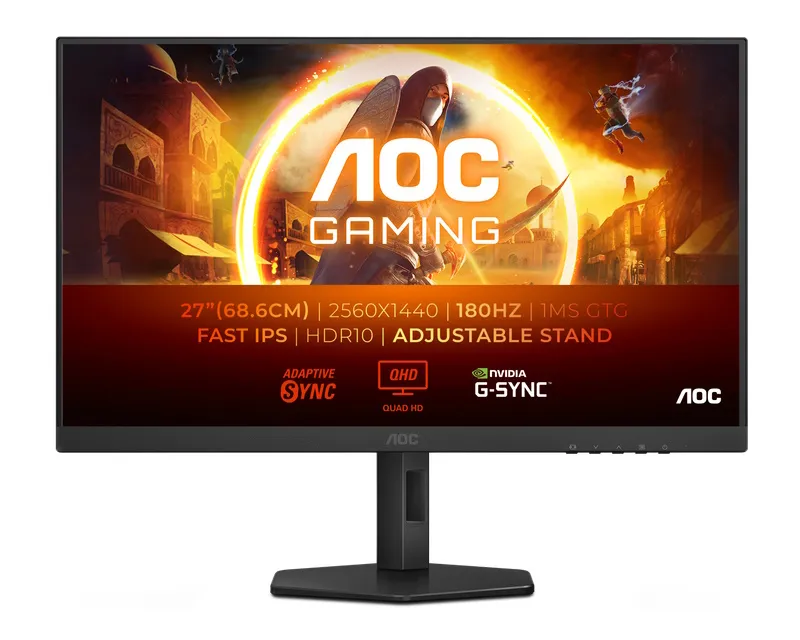 AOC 27 INČA Q27G4XF QHD 2560X1440 IPS 180HZ ADAPTIVE SYNC GAMING MONITOR
