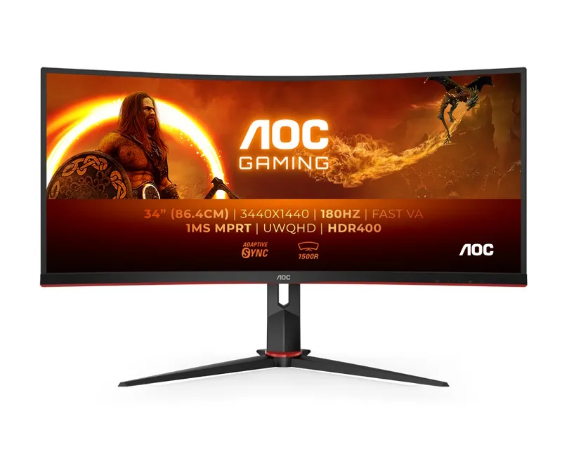 AOC 34 INČA CU34G2XP/BK WQHD GAMING ZAKRIVLJENI MONITOR