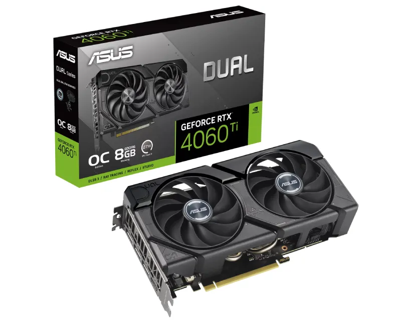 ASUS NVIDIA GEFORCE RTX 4060 TI 8GB 128BIT DUAL-RTX4060TI-O8G-EVO