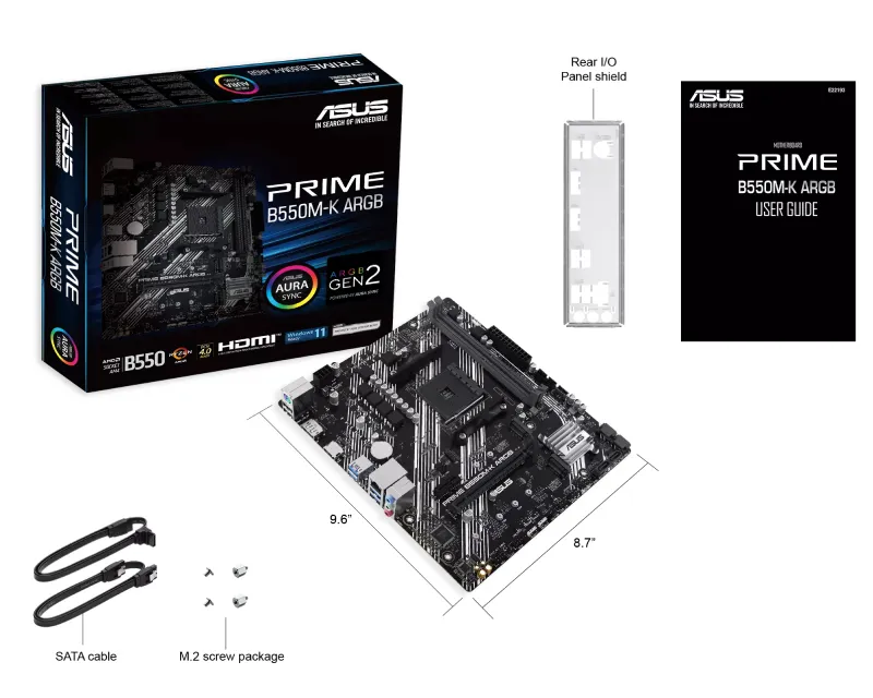 ASUS PRIME B550M-K ARGB MATIČNA PLOČA
