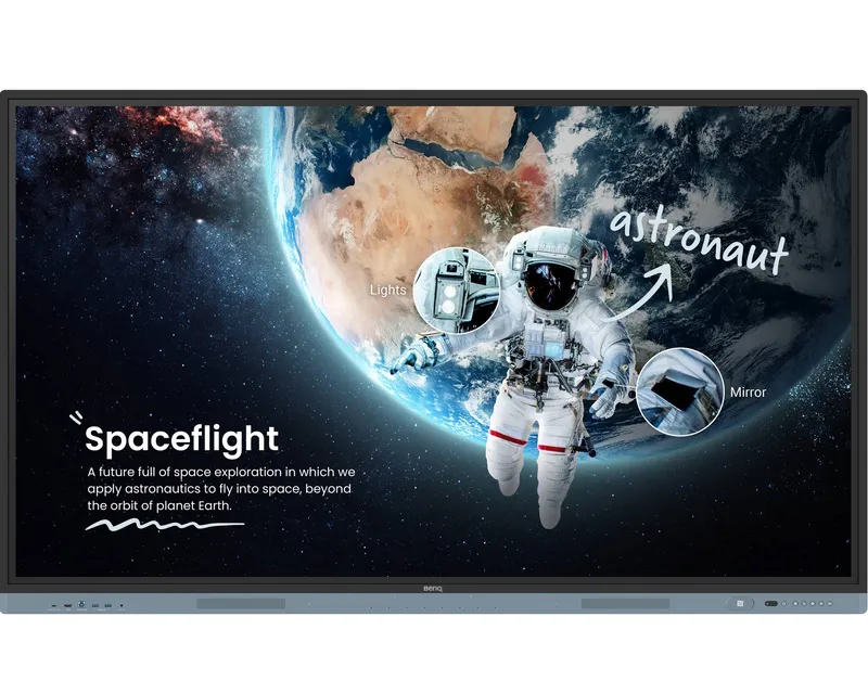 BENQ 65 inča RM6504 4K UHD IPS LED 450 nita Interactive Display + poklon  BARKAN DTP410 LCD TV Tripod podni nosač