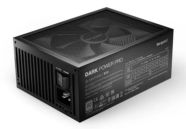 DARK POWER PRO 13 1600W, 80 PLUS TITANIUM EFFICIENCY (UP TO 94.5%), FULLY DIGITAL CONTROL (PFC, LLC,