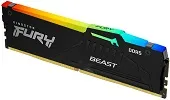 DDR5 16GB 5200MHZ [FURY BEAST RGB], NON-ECC UDIMM, CL40 1.25V, 288-PIN 1RX8, W/RGB HEATSINK