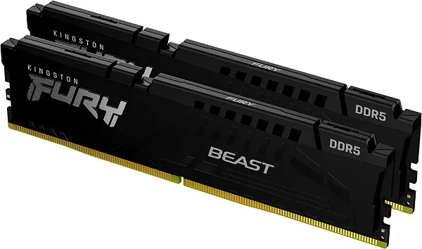 DDR5 64GB (2X32GB) 5200MHZ [FURY BEAST], NON-ECC UDIMM, CL40 1.25V, 288-PIN 2RX8, MEMORY KIT, W/HEAT