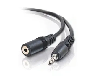 E-GREEN KABL AUDIO 3.5MM - 3.5MM M/F (PRODUŽNI) 3M CRNI