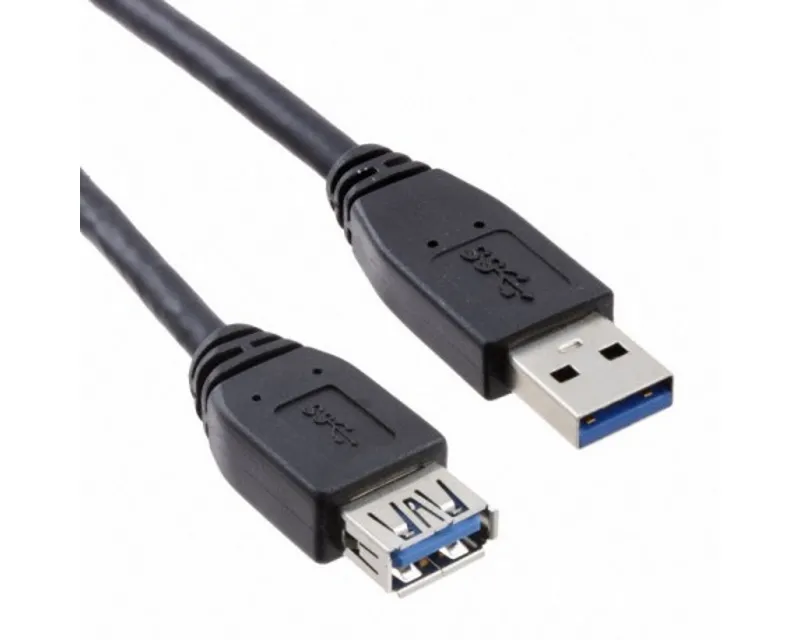 E-GREEN KABL USB 3.0 A - USB A M/F (PRODUŽNI) 1.8M CRNI