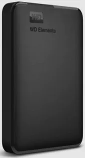 EXTERNAL HDD 2TB, ELEMENTS PORTABLE, USB 3.2 GEN1, BLACK