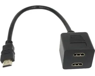 FAST ASIA ADAPTER HDMI - HDMI M/2F (SPLITER) CRNI