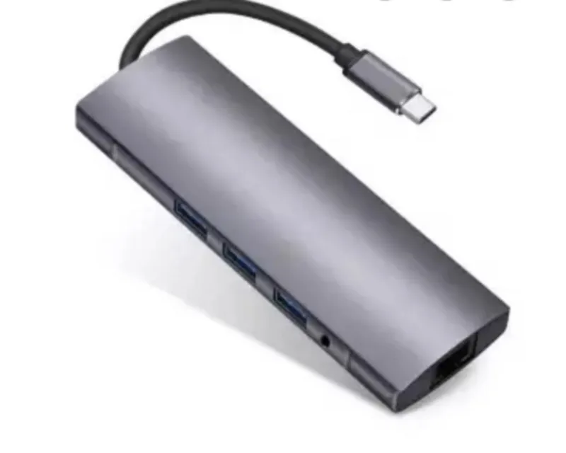 FAST ASIA ADAPTER-KONVERTOR TIP-C NA HDMI + 4XUSB 3.0 + TIP C + SD/MICRO + AUDIO+VGA + RJ45