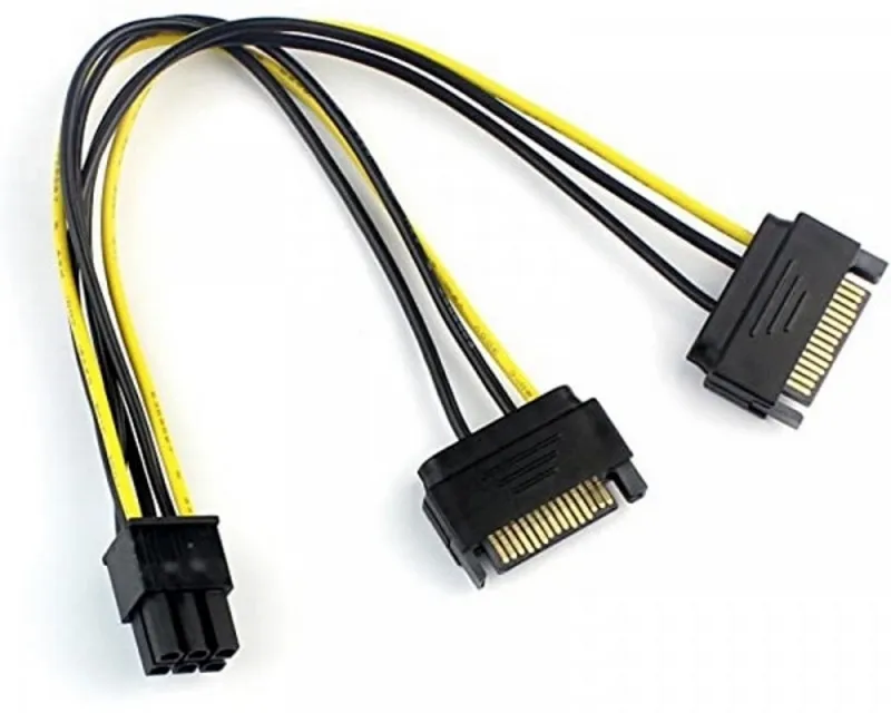 FAST ASIA ADAPTER ZA NAPAJANJE VGA (6-PIN) -2X SATA