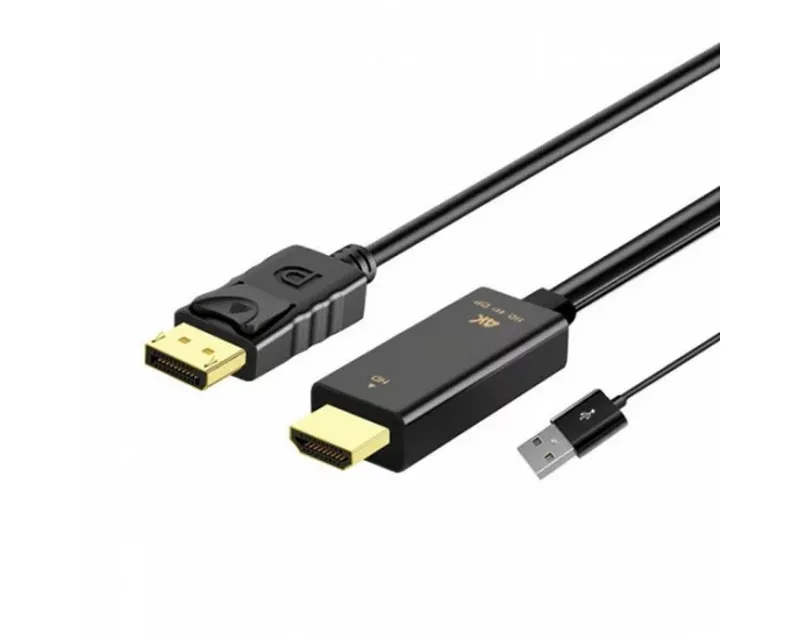 FAST ASIA KABL HDMI + USB 2.0 NA DISPLAYPORT (M/M) 1.8M