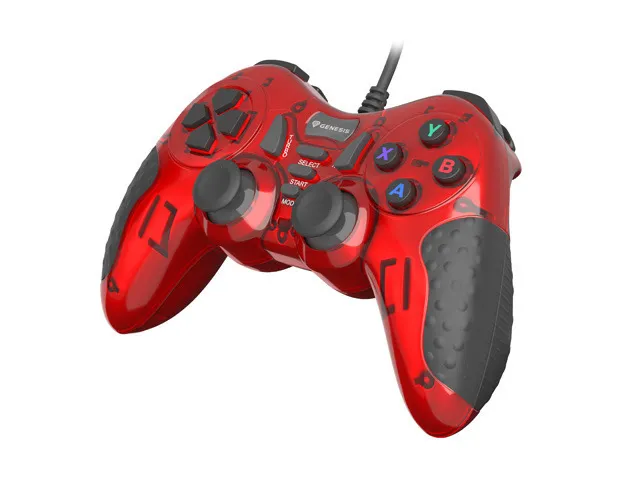 GENESIS MANGAN 200, GAME PAD USB2.0, DUAL VIBRATION, DIGITAL & ANALOG MODE, 15 BUTTONS