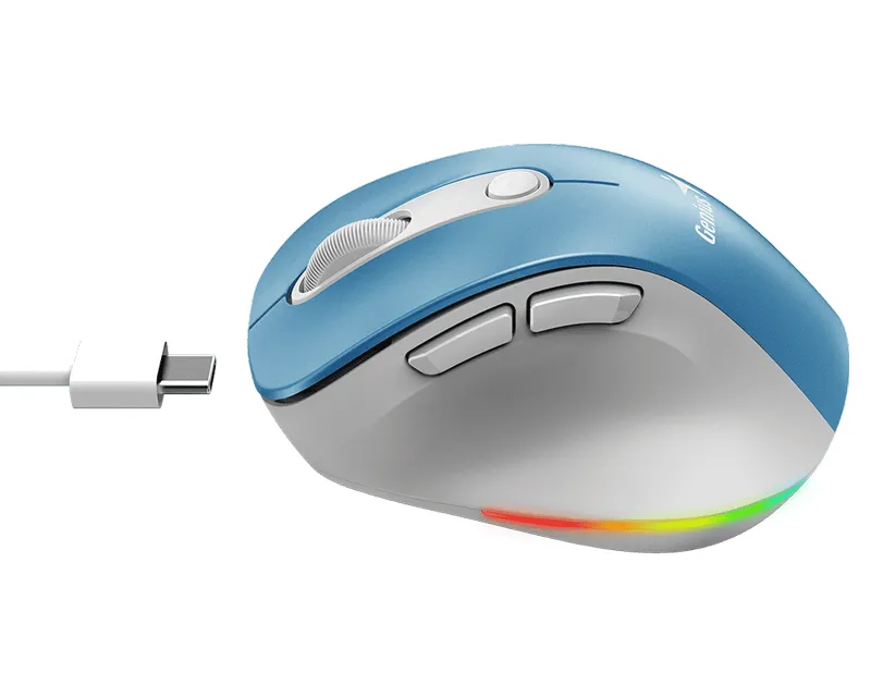 GENIUS ERGO 9000S PRO LIGHT BLUE USB BEŽIČNI PLAVI MIŠ