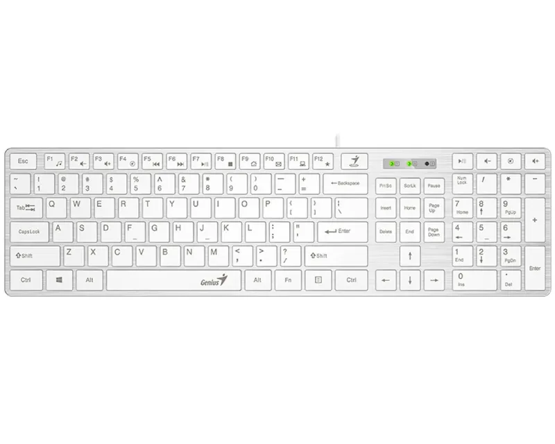 GENIUS SLIMSTAR 126 USB US BELA TASTATURA