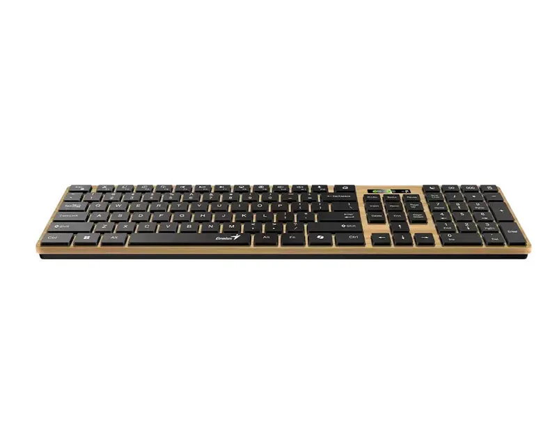 GENIUS SLIMSTAR 7250BT, AI, PINE WOOD YU WIRELESS TASTATURA