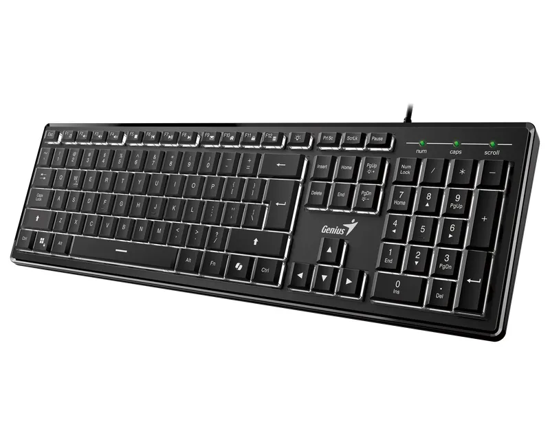 GENIUS SLIMSTAR 820 USB US CRNA TASTATURA