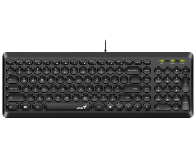 GENIUS SLIMSTAR Q200 USB US CRNA TASTATURA