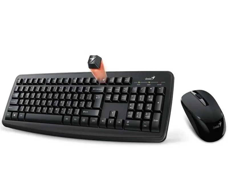 GENIUS SMART KM-8100 WIRELESS USB YU CRNA TASTATURA + MIŠ