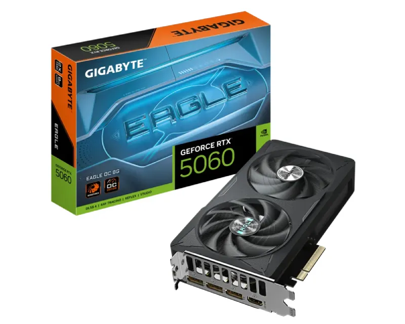 GIGABYTE NVIDIA GEFORCE RTX 5060 EAGLE OC 8GB 128BIT GV-N5060EAGLE OC-8GD REV 1.0 GRAFIČKA KARTA