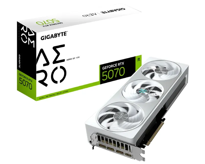 GIGABYTE nVidia GeForce RTX 5070  AERO 12GB 192bit GV-N5070AERO OC-12GD rev. 1.0 grafička karta