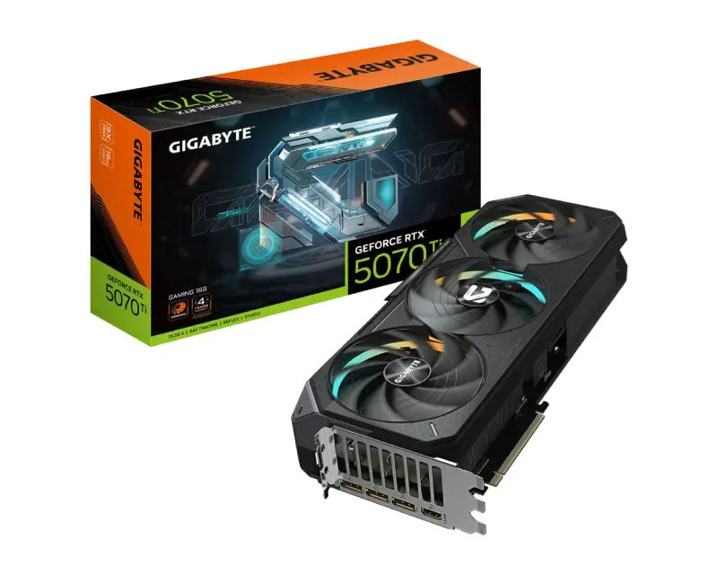 GIGABYTE NVIDIA GEFORCE RTX 5070 TI GAMING 16GB 256BIT GV-N507TGAMING-16GD REV. 1.0 GRAFIČKA KARTA