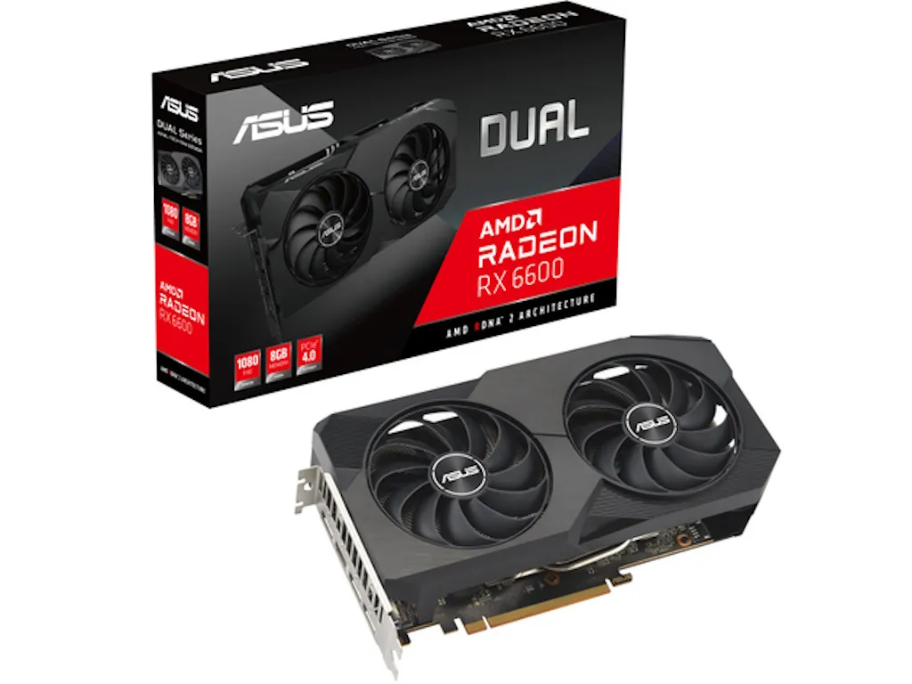 GRAFICKA KARTA ASUS DUAL-RX6600-8G V2 AMD/8GB/GDDR6/128BIT/CRNA
